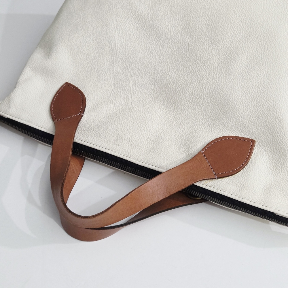 PARKER THATCH EGGSHELL LEATHER CHARLIE BAG - Picture 2 of 8